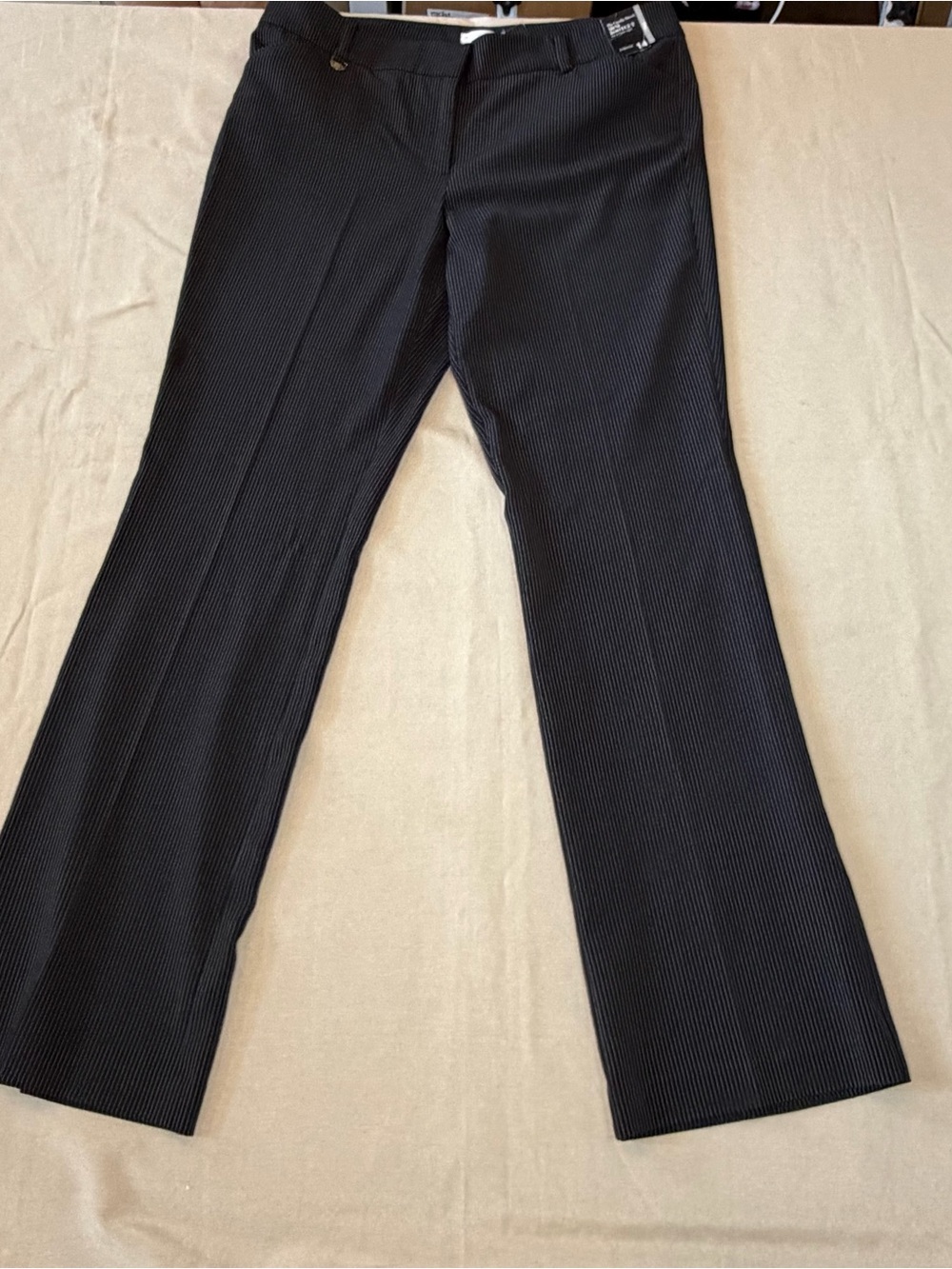 New York & Company Black Pinstripe Dress Pants